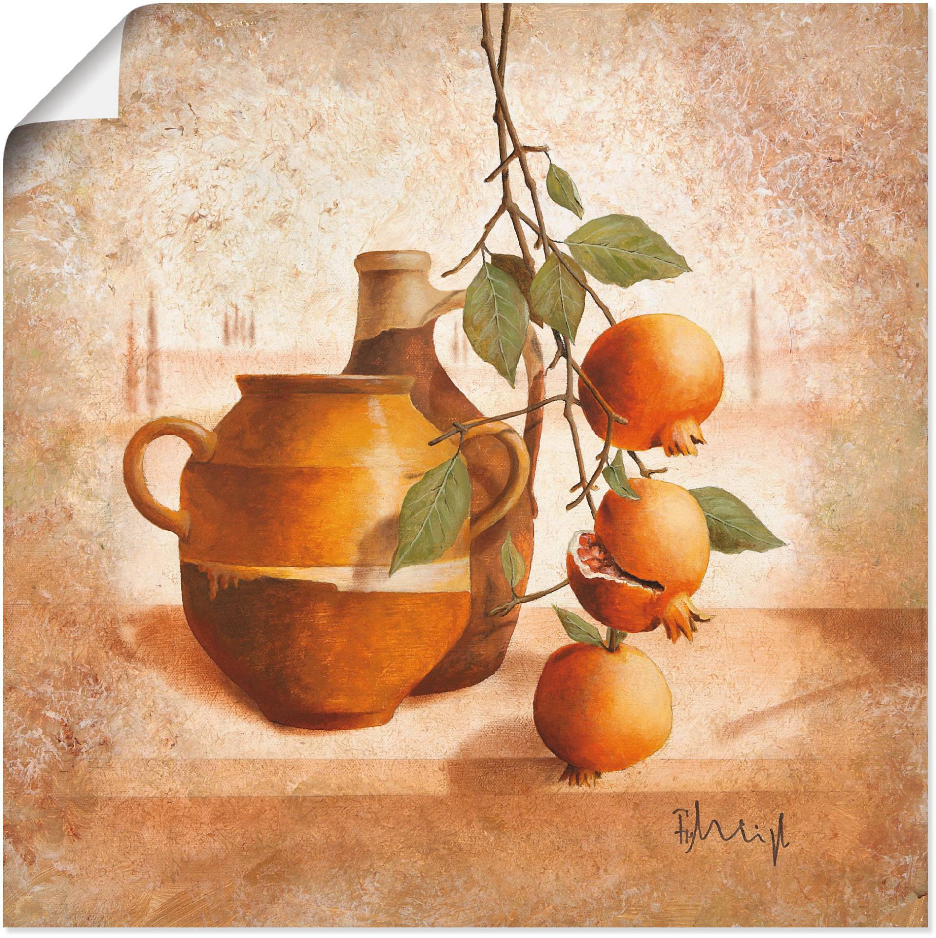 Artland Wandbild »Reife Granatäpfel«, Arrangements, (1 St.), als Leinwandbild, Poster in verschied. Grössen Artland Wandbild »Reife Granatäpfel«, Arrangements, (1 St.), als Leinwandbild, Poster in verschied. Grössen von Artland