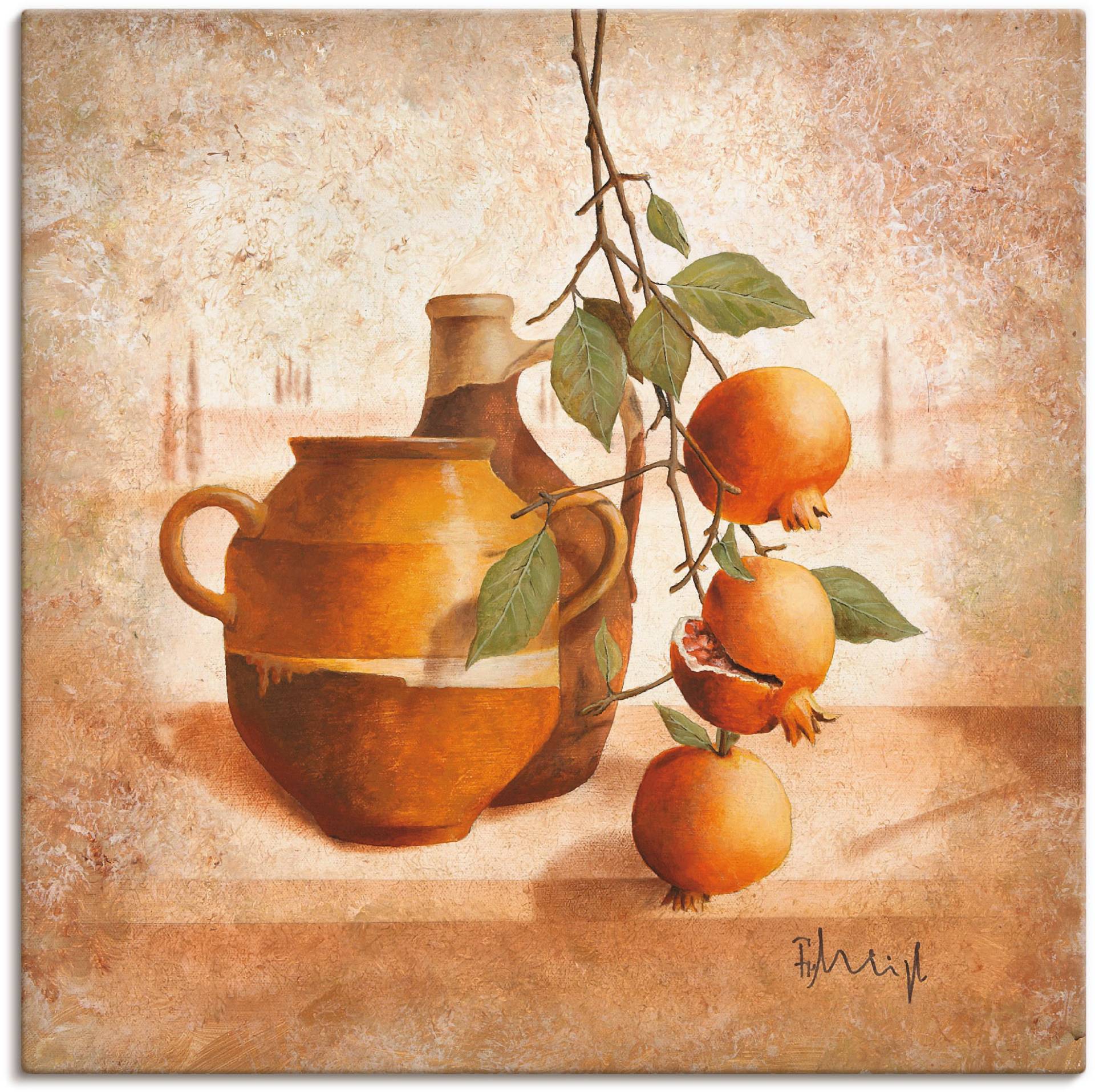 Artland Wandbild »Reife Granatäpfel«, Arrangements, (1 St.), als Leinwandbild, Poster in verschied. Grössen Artland Wandbild »Reife Granatäpfel«, Arrangements, (1 St.), als Leinwandbild, Poster in verschied. Grössen von Artland