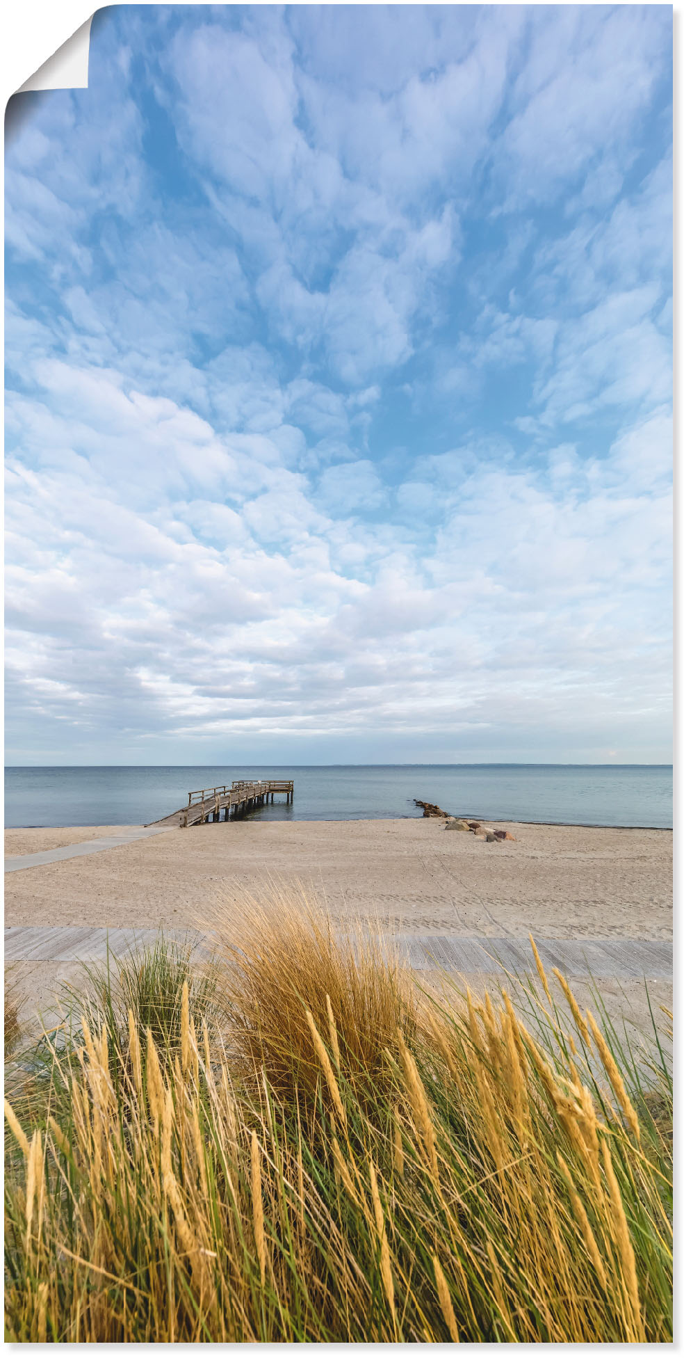 Artland Wandbild »Rettin Strandidylle an der Ostsee«, Gewässer, (1 St.), als Leinwandbild, Wandaufkleber in verschied. Grössen von Artland