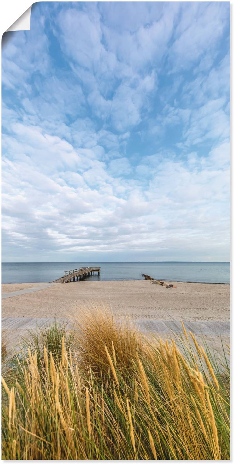 Artland Wandbild »Rettin Strandidylle an der Ostsee«, Gewässer, (1 St.), als Leinwandbild, Wandaufkleber in verschied. Grössen von Artland