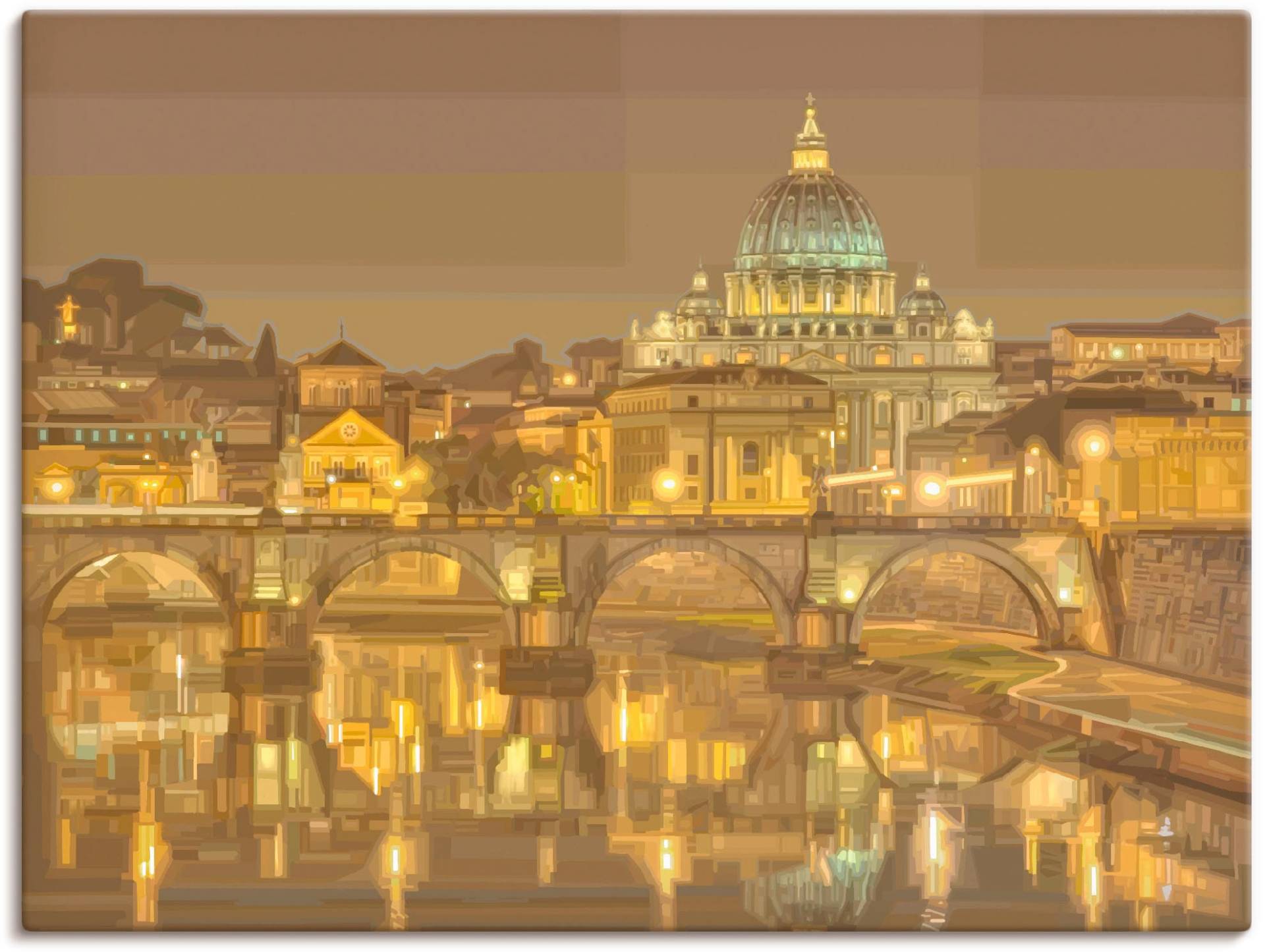 Artland Leinwandbild »Rom Petersdom«, Italien, (1 St.), auf Keilrahmen gespannt Artland Leinwandbild »Rom Petersdom«, Italien, (1 St.), auf Keilrahmen gespannt von Artland