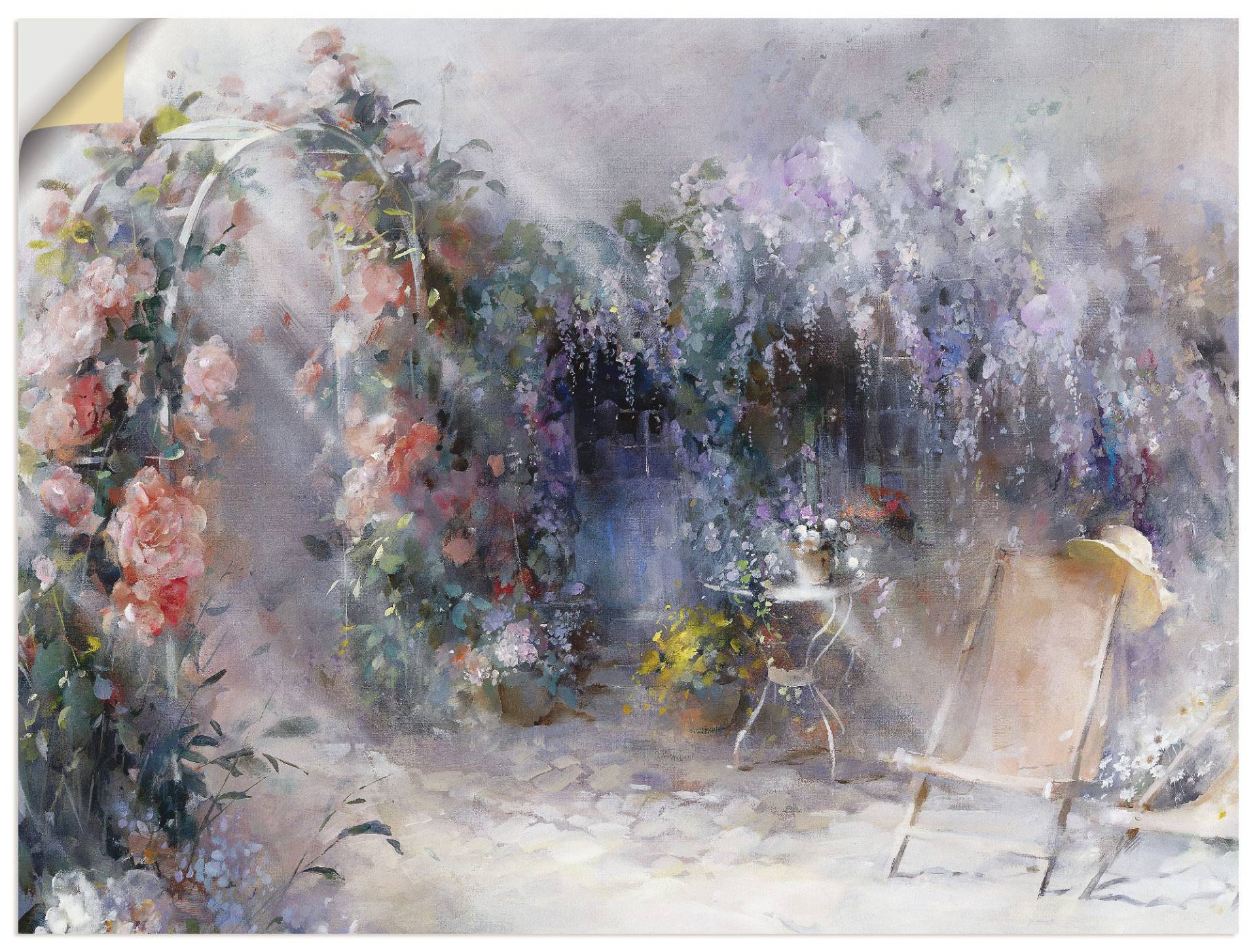 Artland Wandbild »Rosen und Flieder«, Garten, (1 St.) von Artland