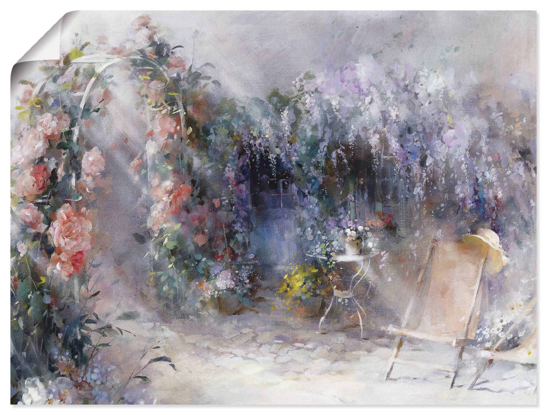 Artland Wandbild »Rosen und Flieder«, Garten, (1 St.) von Artland