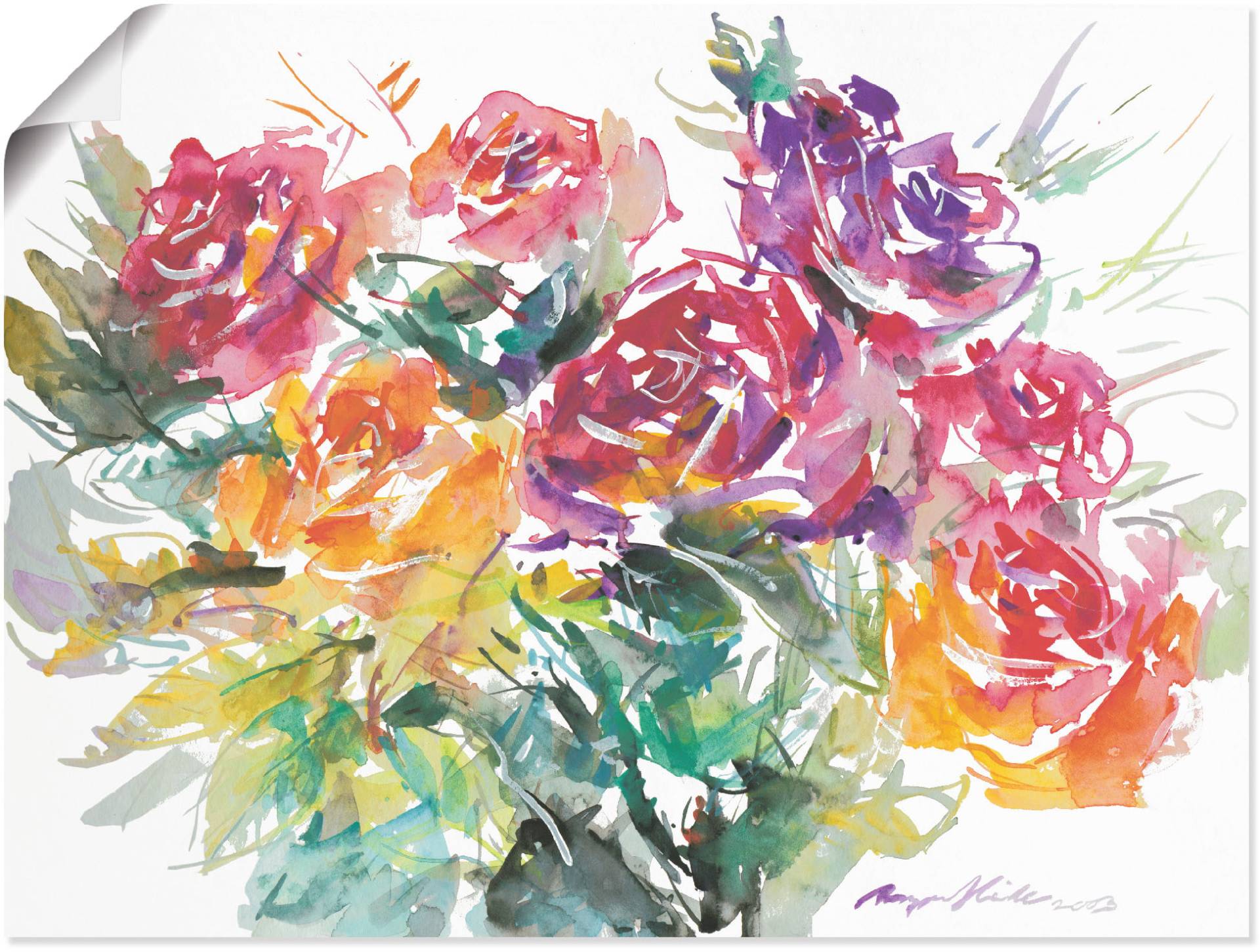 Artland Wandbild »Rosenstrauss«, Blumen, (1 St.), als Leinwandbild, Poster in verschied. Grössen Artland Wandbild »Rosenstrauss«, Blumen, (1 St.), als Leinwandbild, Poster in verschied. Grössen von Artland