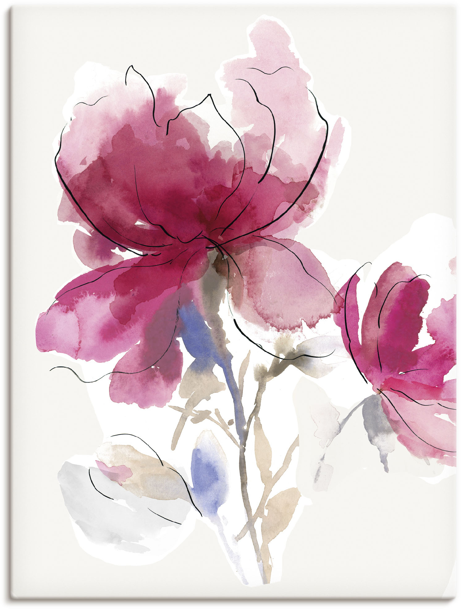 Artland Wandbild »Rosige Blüte I.«, Blumenbilder, (1 St.) von Artland
