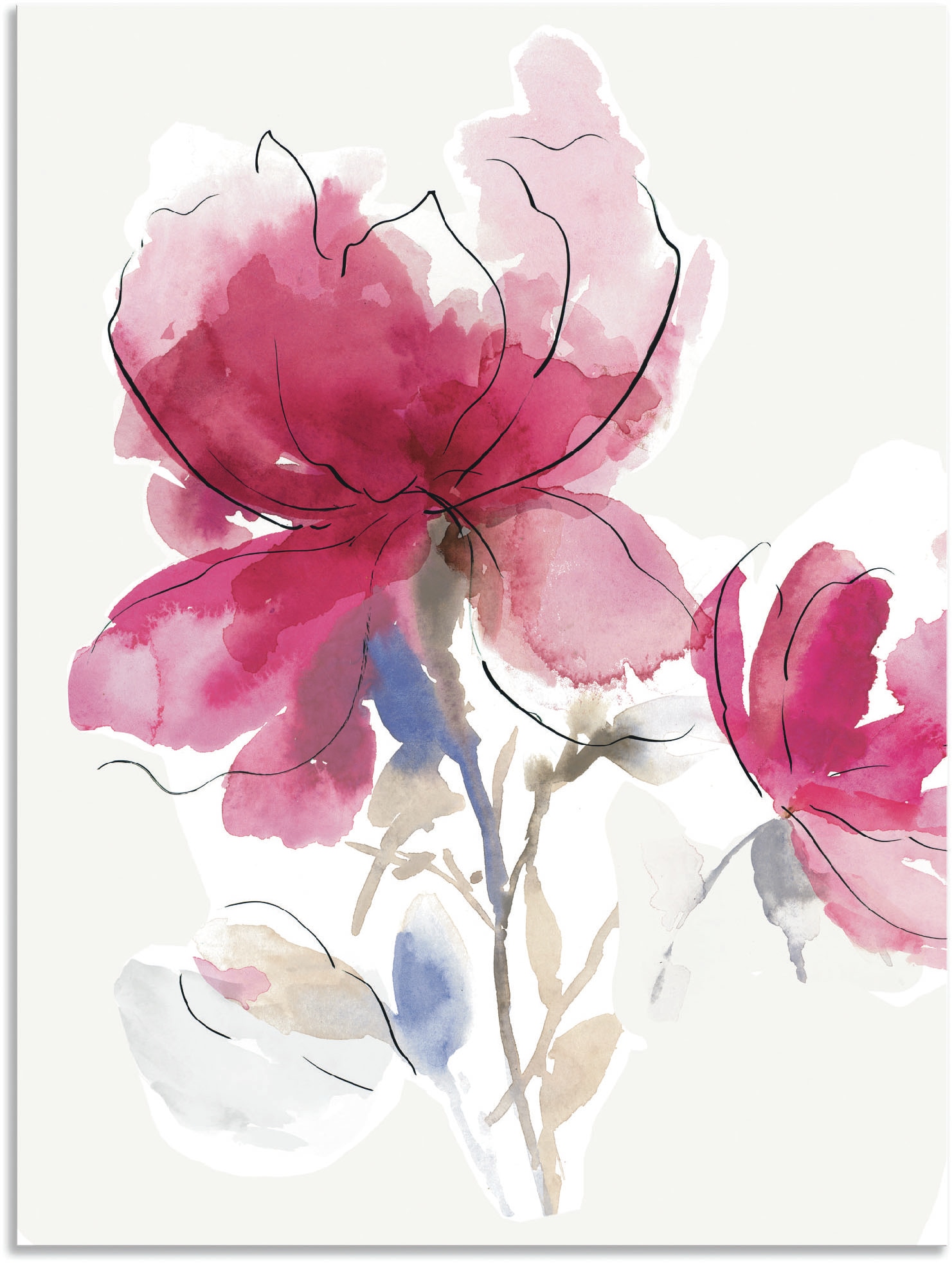 Artland Wandbild »Rosige Blüte I.«, Blumenbilder, (1 St.) von Artland