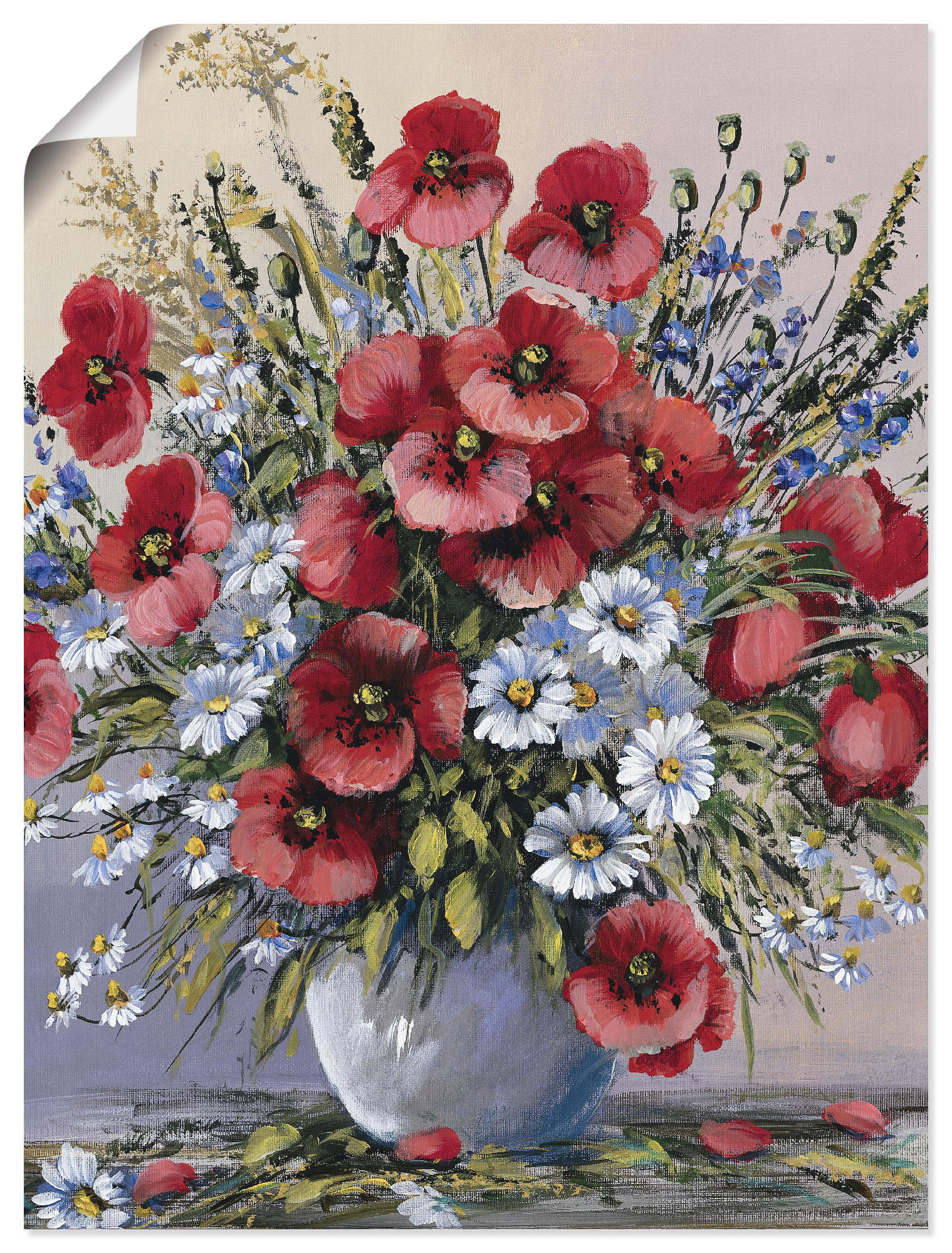 Artland Wandbild »Rote Mohnblumen«, Blumen, (1 St.) von Artland