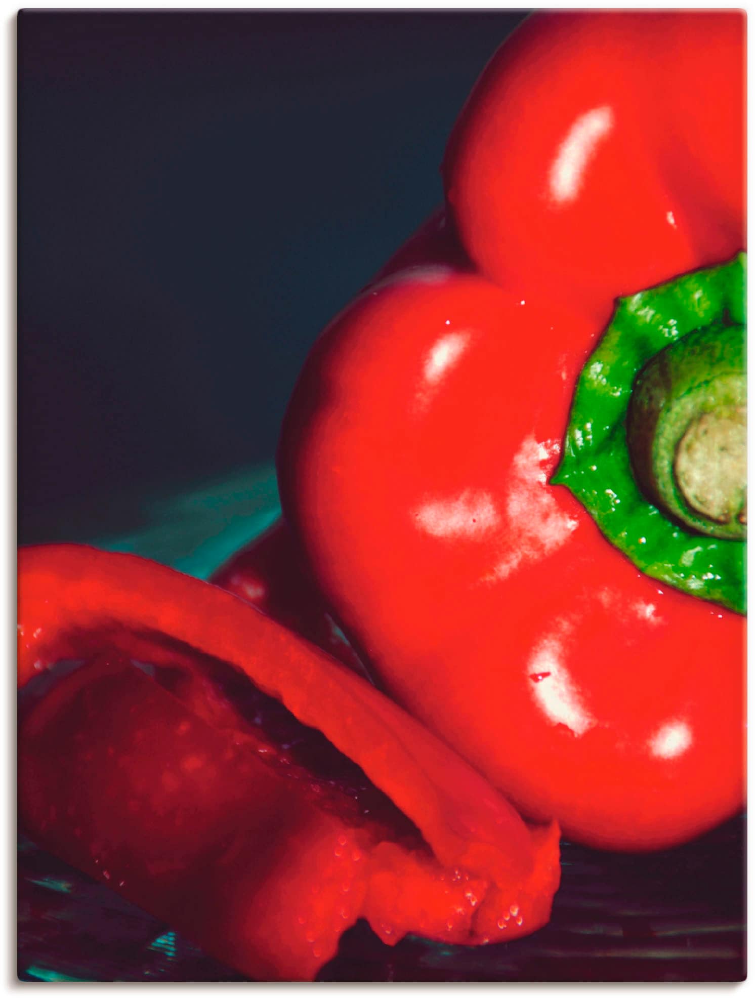 Artland Wandbild »Rote Paprika«, Lebensmittel, (1 St.), als Leinwandbild, Wandaufkleber oder Poster in versch. Grössen von Artland