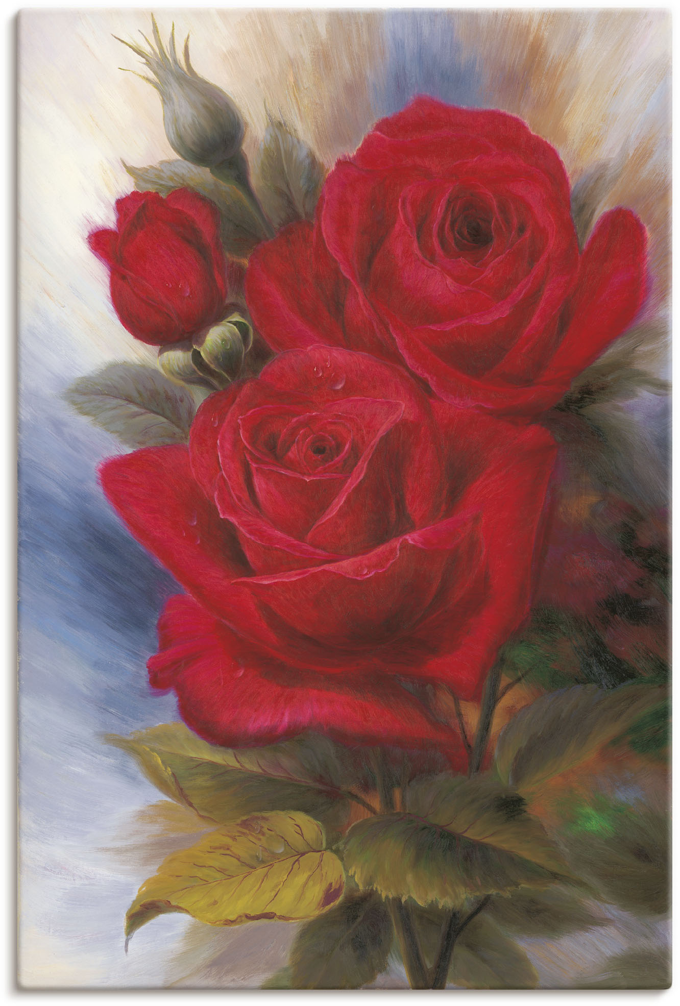 Artland Wandbild »Rote Rosen I«, Blumenbilder, (1 St.), als Alubild, Leinwandbild, Wandaufkleber oder Poster in versch. Grössen von Artland
