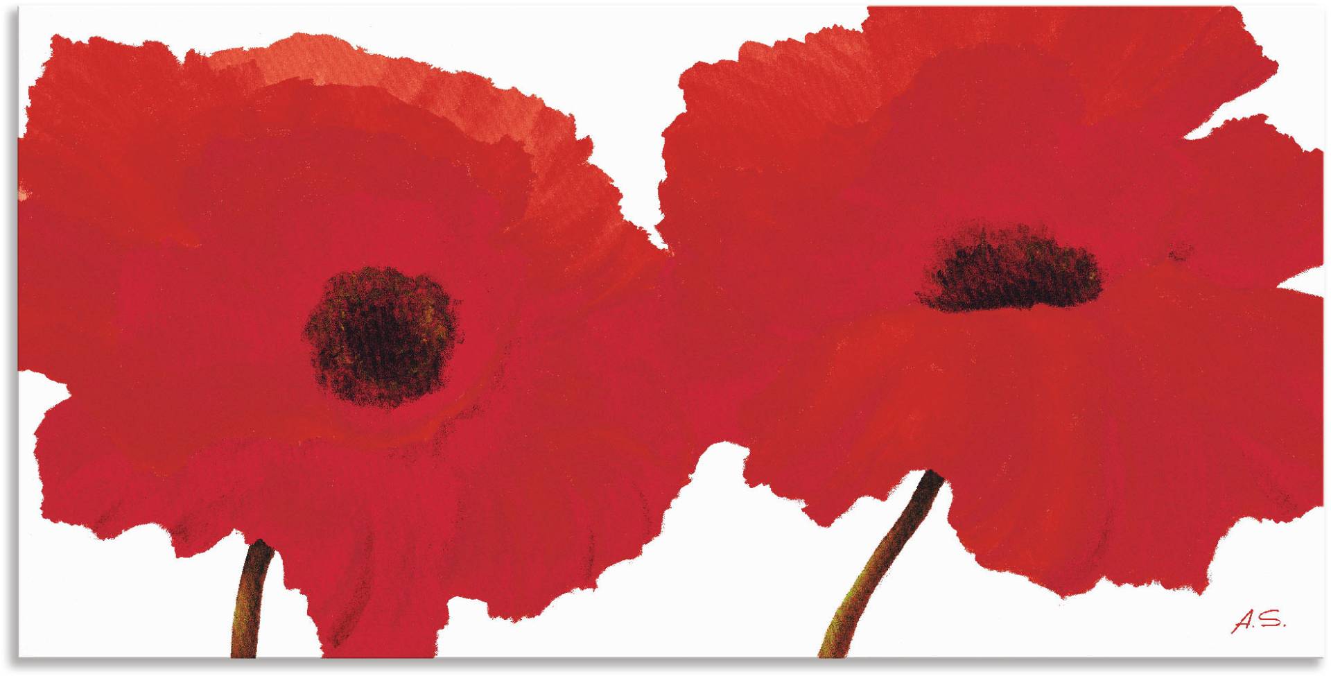 Artland Wandbild »Roter Mohn II«, Blumen, (1 St.) von Artland