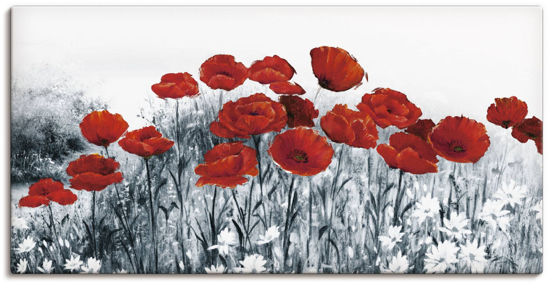 Artland Wandbild »Roter Mohn im Feld«, Blumen, (1 St.), als Leinwandbild in verschied. Grössen von Artland