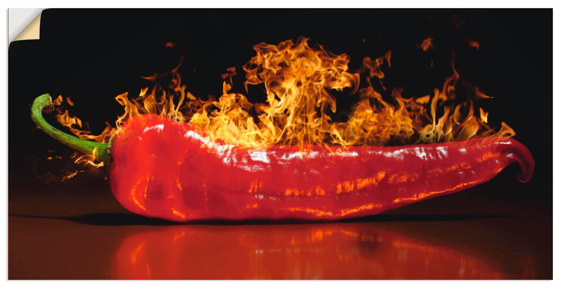 Artland Wandbild »Roter scharfer Chilipfeffer«, Lebensmittel, (1 St.) von Artland