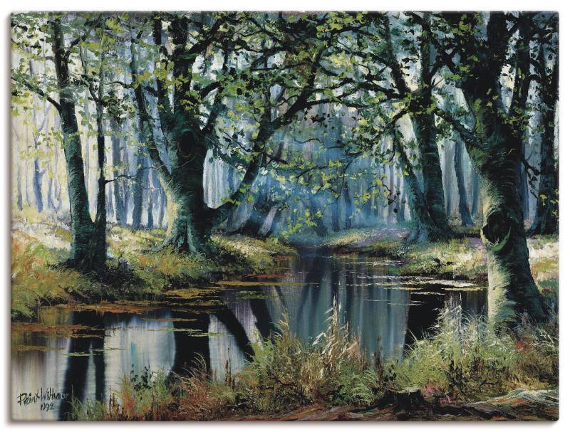 Artland Leinwandbild »Ruhe von den Bäumen«, Wald, (1 St.) von Artland