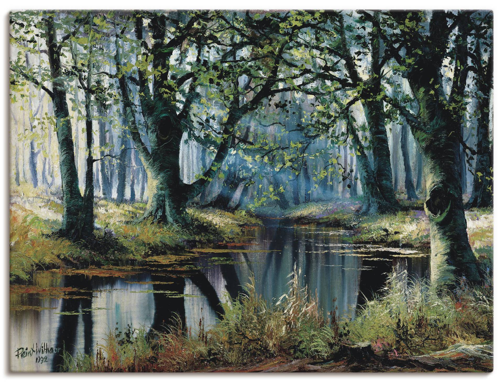 Artland Leinwandbild »Ruhe von den Bäumen«, Wald, (1 St.), auf Keilrahmen gespannt Artland Leinwandbild »Ruhe von den Bäumen«, Wald, (1 St.), auf Keilrahmen gespannt von Artland