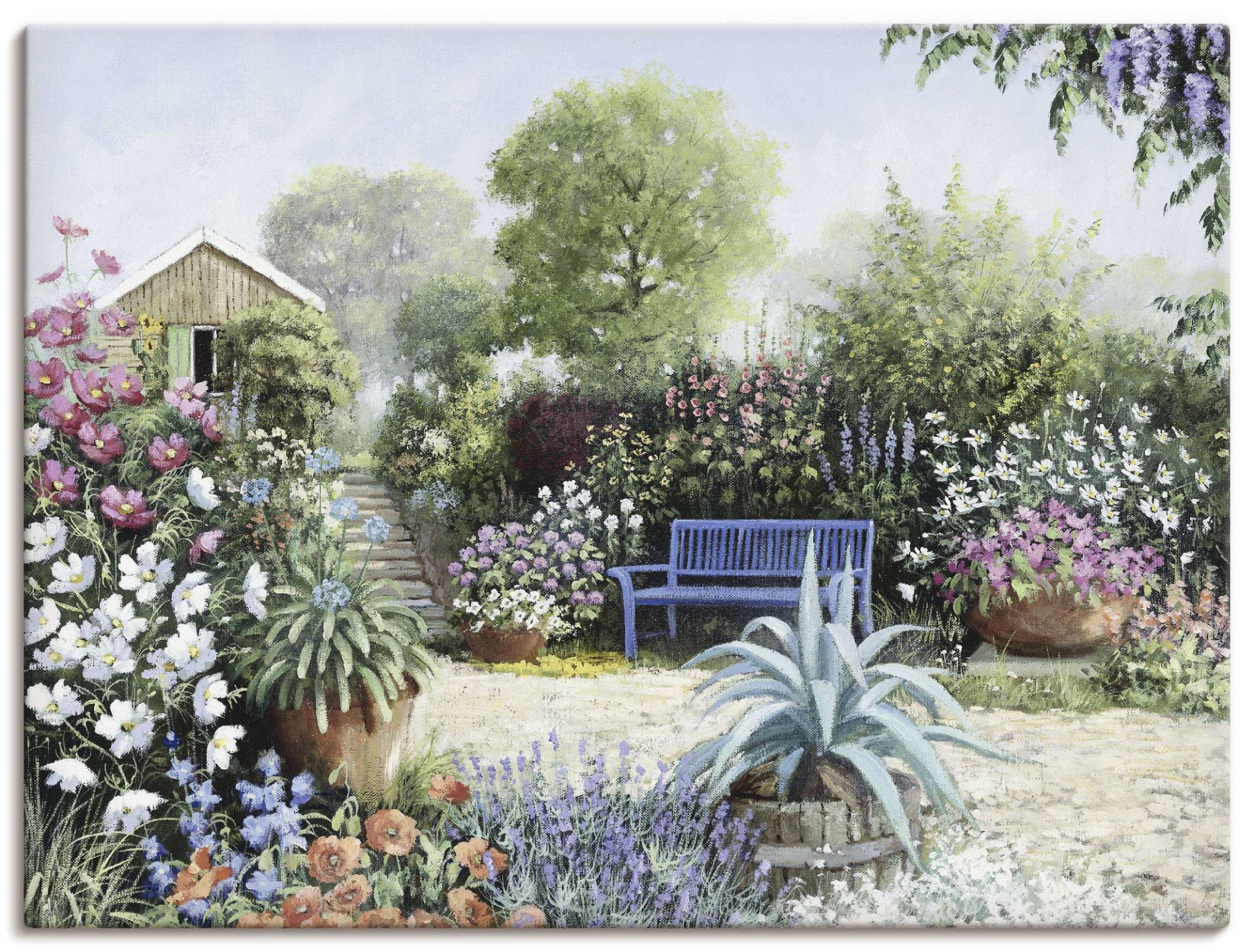 Artland Leinwandbild »Ruhiger Garten«, Garten, (1 St.), auf Keilrahmen gespannt Artland Leinwandbild »Ruhiger Garten«, Garten, (1 St.), auf Keilrahmen gespannt von Artland