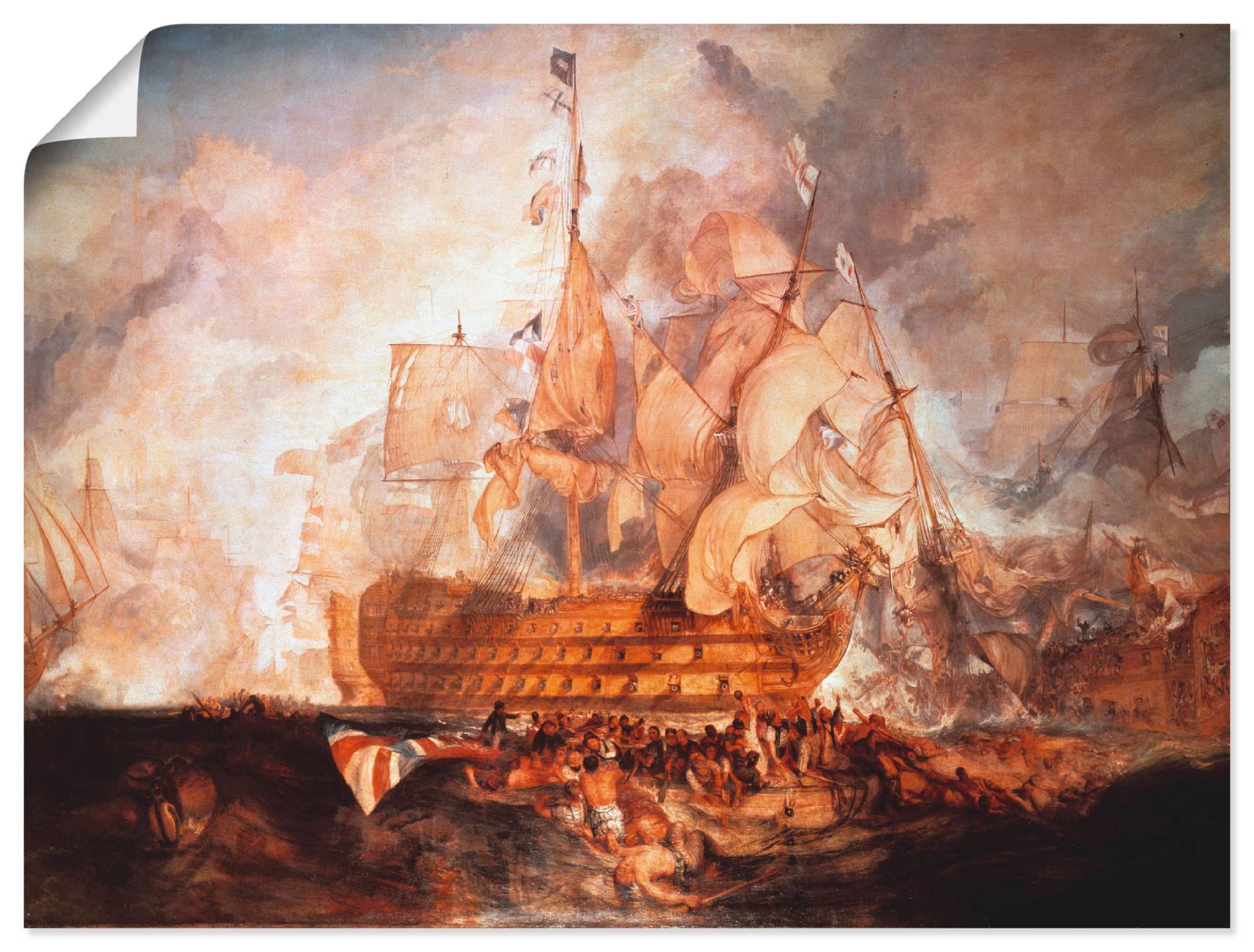 Artland Kunstdruck »Schlacht bei Trafalgar«, Boote & Schiffe, (1 St.) von Artland