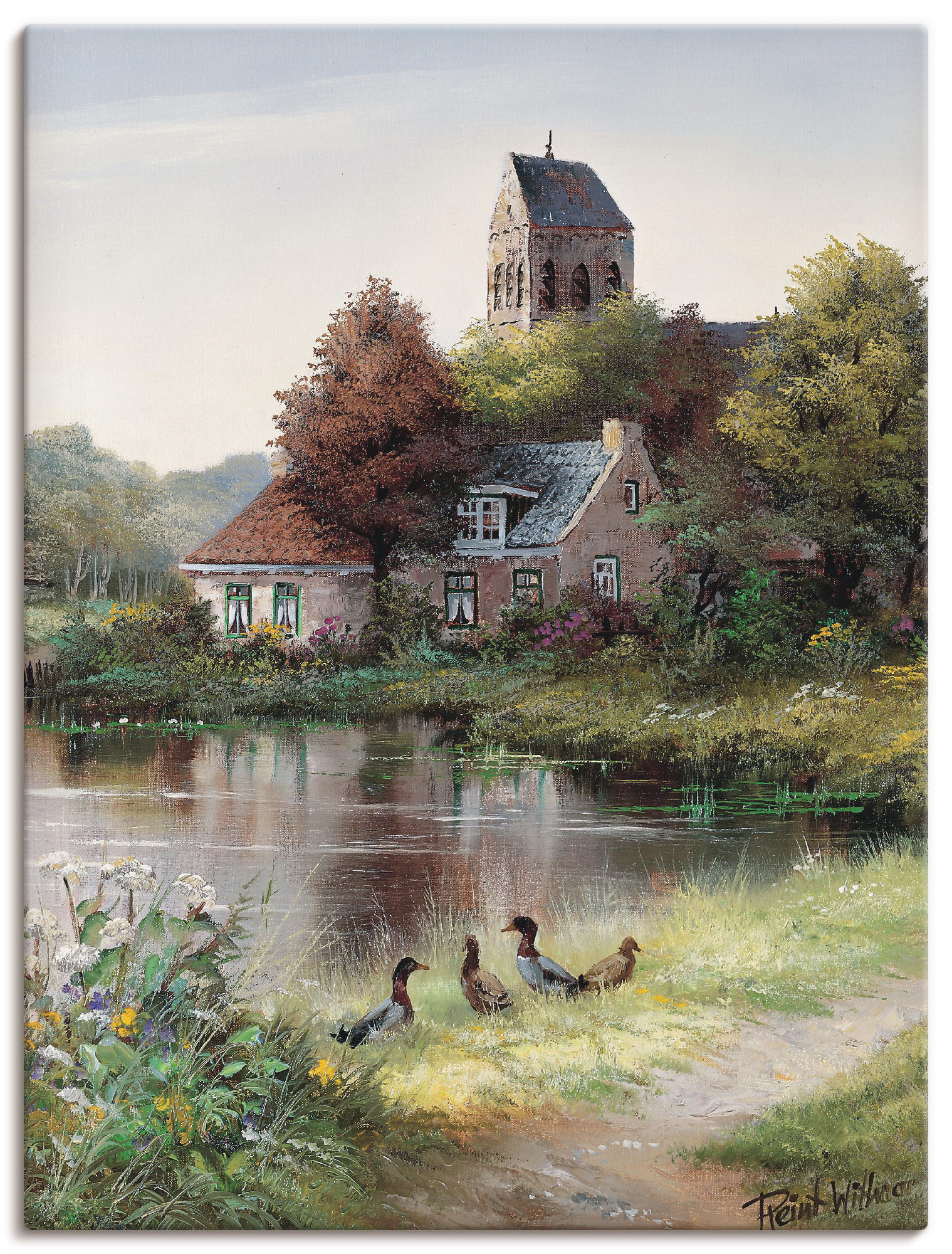 Artland Wandbild »Schöner Tag«, Gewässer, (1 St.), als Leinwandbild, Poster in verschied. Grössen von Artland