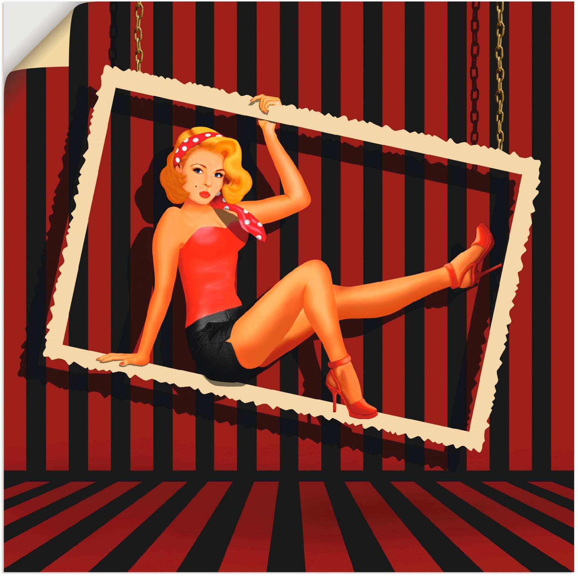 Artland Wandbild »Schönheit aus den 50er Jahren«, Frau, (1 St.), als Leinwandbild, Wandaufkleber in verschied. Grössen Artland Wandbild »Schönheit aus den 50er Jahren«, Frau, (1 St.), als Leinwandbild, Wandaufkleber in verschied. Grössen von Artland
