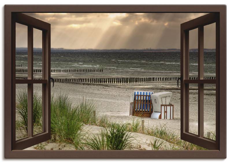 Artland Wandbild »Schwarzer Busch Strand auf Insel Poel«, Strand, (1 St.), als Leinwandbild, Wandaufkleber oder Poster in versch. Grössen von Artland