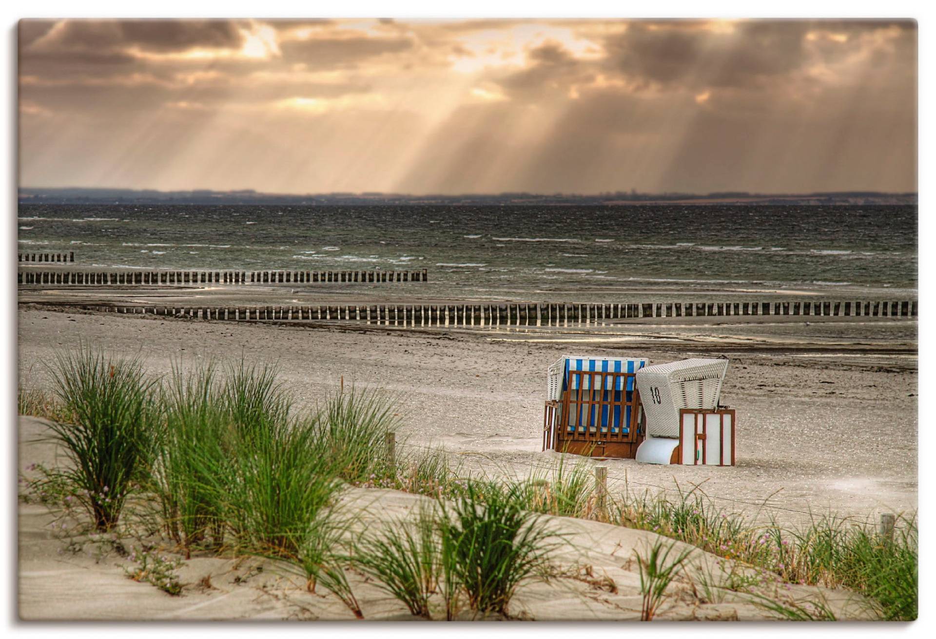 Artland Wandbild »Schwarzer Busch Strand auf Insel Poel«, Strand, (1 St.) von Artland