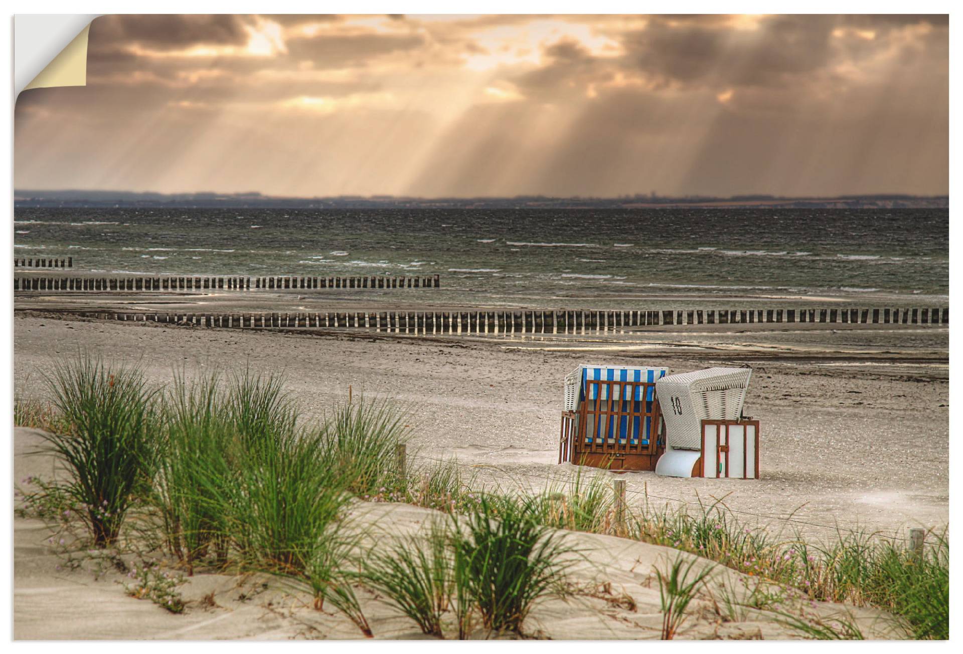 Artland Wandbild »Schwarzer Busch Strand auf Insel Poel«, Strand, (1 St.) von Artland