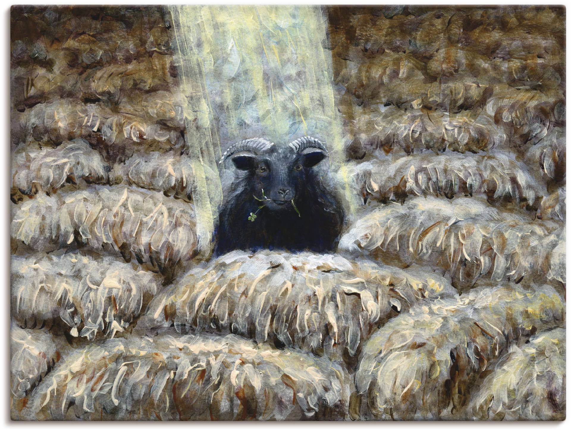 Artland Wandbild »Schwarzes Schaf«, Haustiere, (1 St.) von Artland