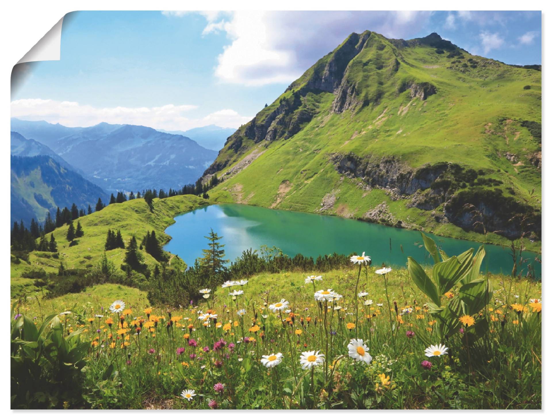 Artland Wandbild »Seealpsee«, Berge, (1 St.), als Leinwandbild, Poster, Wandaufkleber in verschied. Grössen Artland Wandbild »Seealpsee«, Berge, (1 St.), als Leinwandbild, Poster, Wandaufkleber in verschied. Grössen von Artland