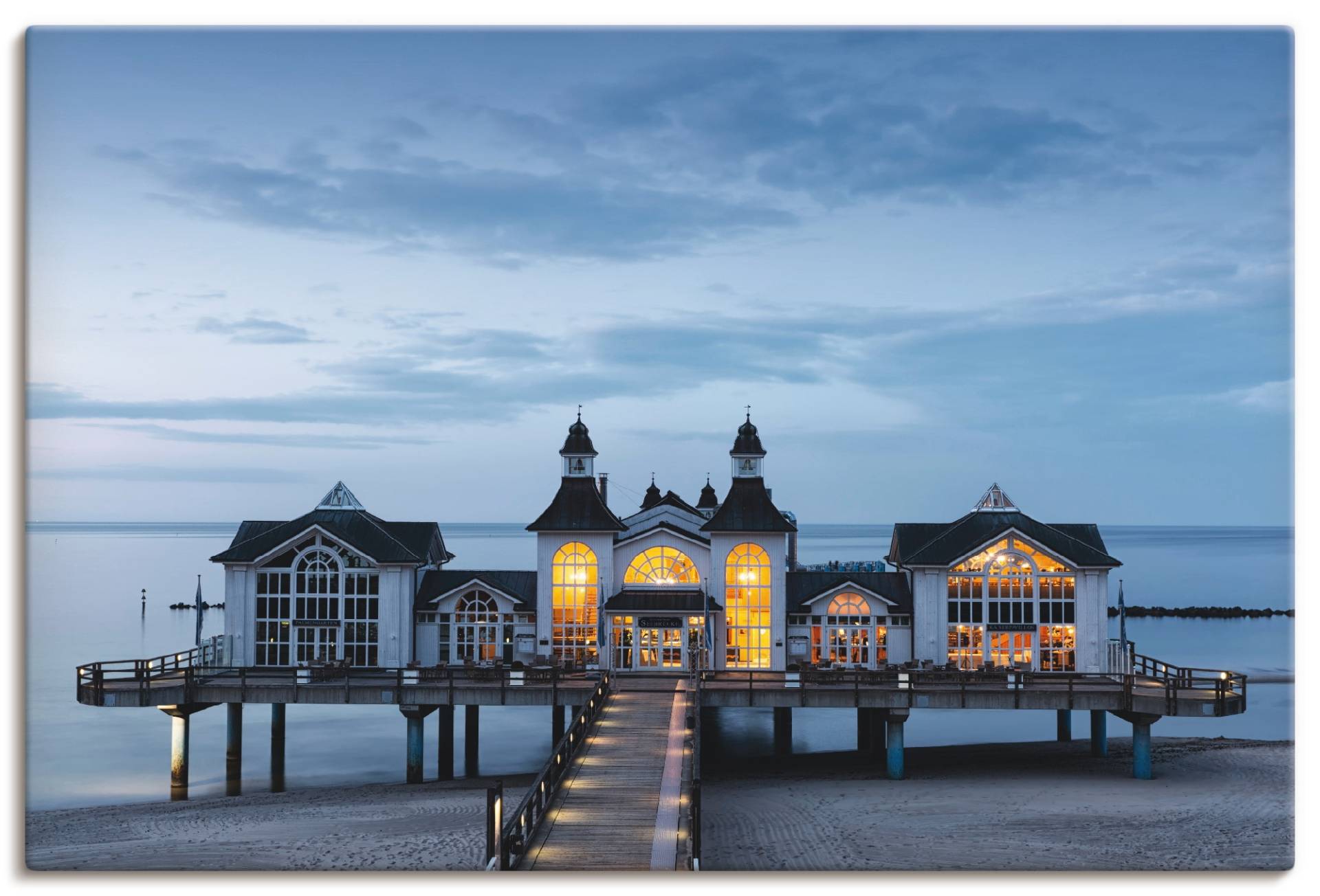 Artland Wandbild »Seebrücke Sellin«, Gebäude, (1 St.) von Artland