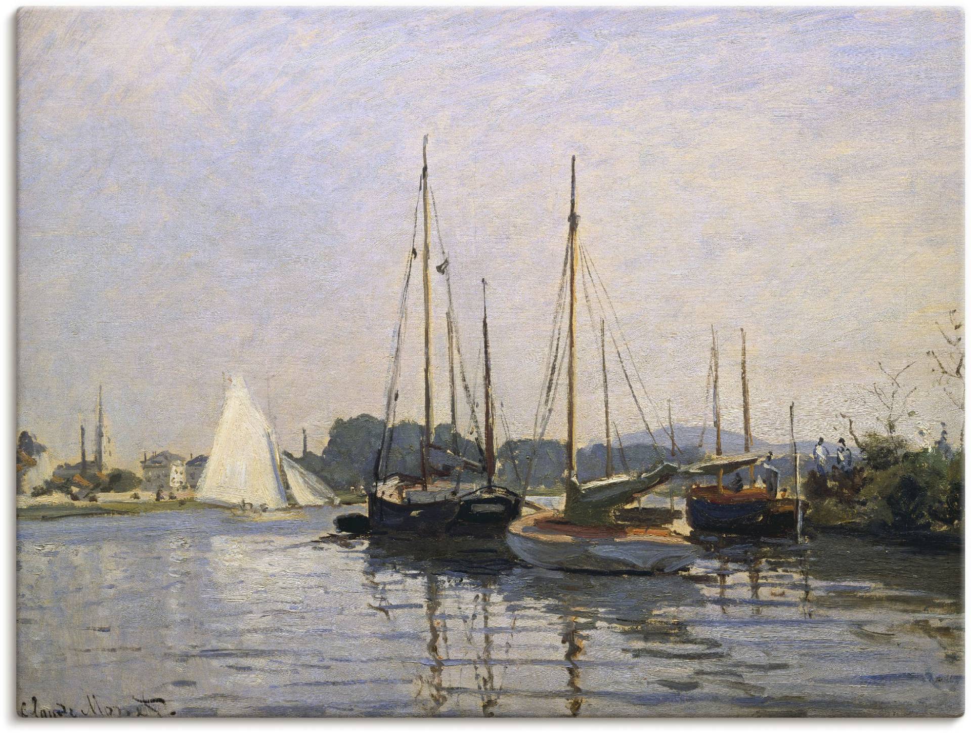 Artland Leinwandbild »Segelboote in Argenteuil. Gegen 1872/73«, Boote & Schiffe, (1 St.) von Artland