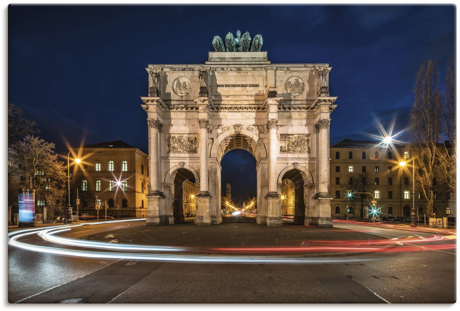 Artland Wandbild »Siegestor München, Deutschland«, Elemente der Architektur, (1 St.), als Alubild, Outdoorbild, Leinwandbild in verschied. Grössen von Artland