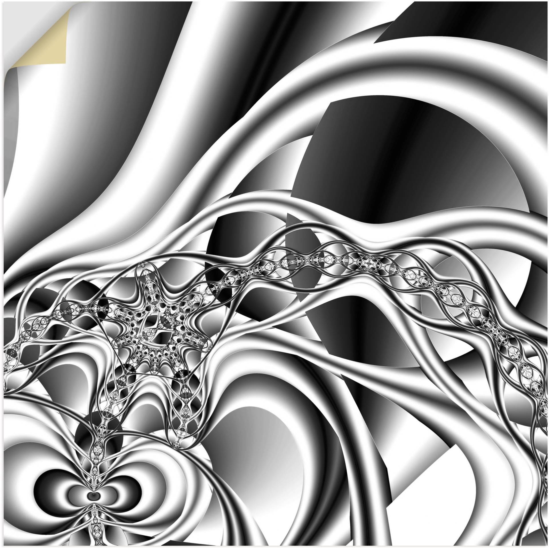 Artland Wandbild »Silberne Kette«, Muster, (1 St.) von Artland