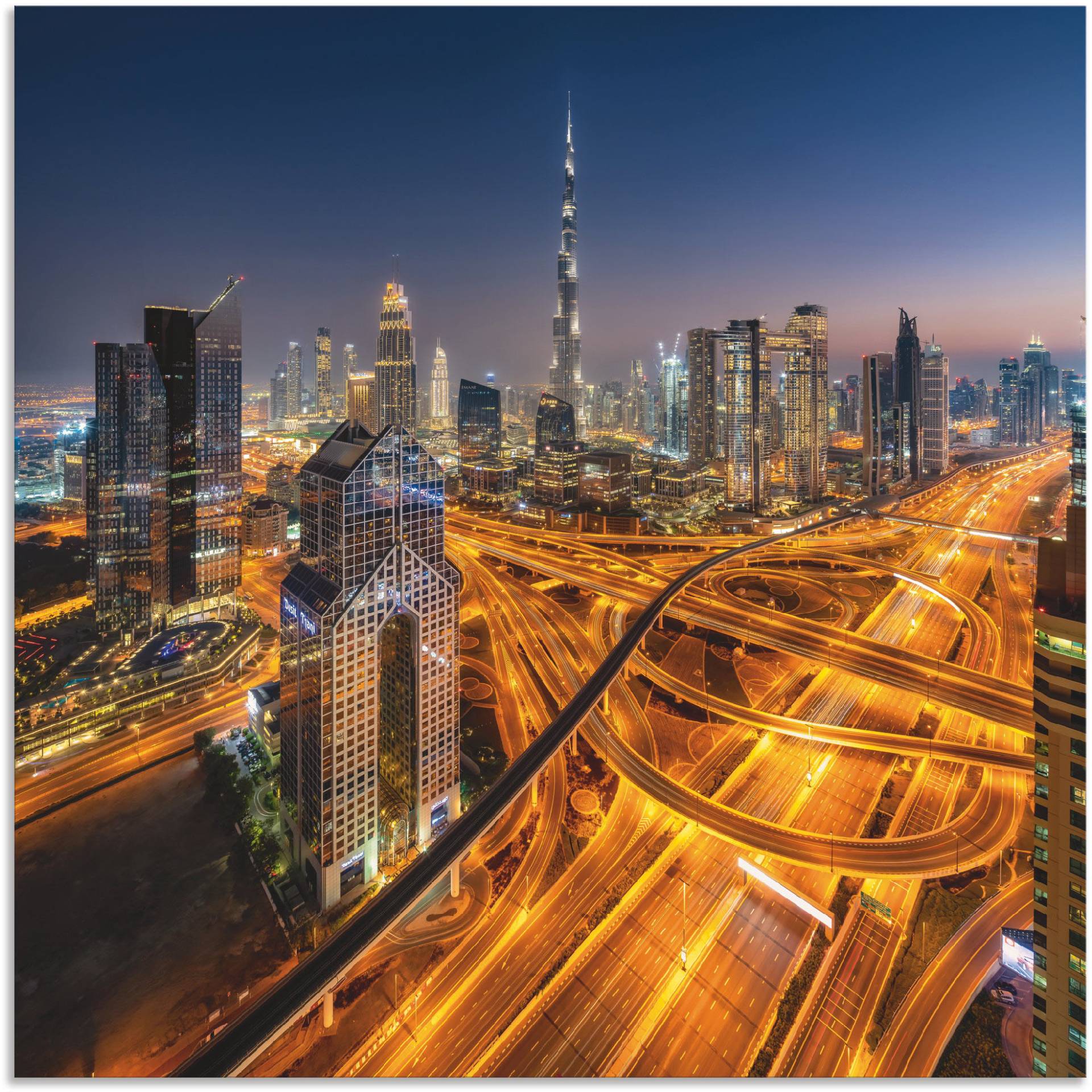 Artland Wandbild »Skyline Dubai«, Bilder von Asien, (1 St.) von Artland