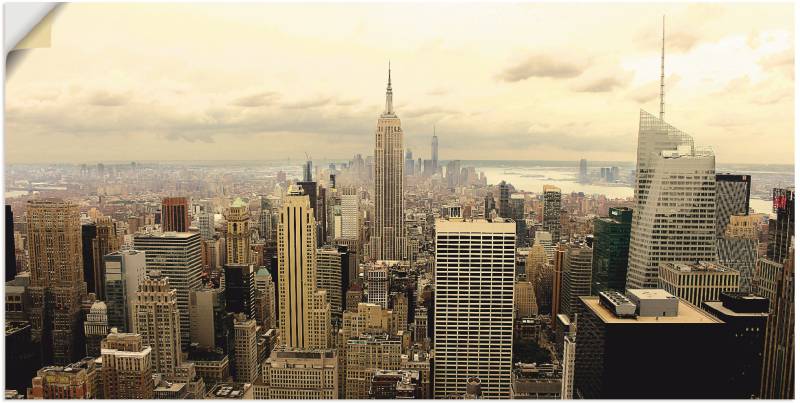 Artland Wandbild »Skyline Manhattan - New York«, Amerika, (1 St.) von Artland