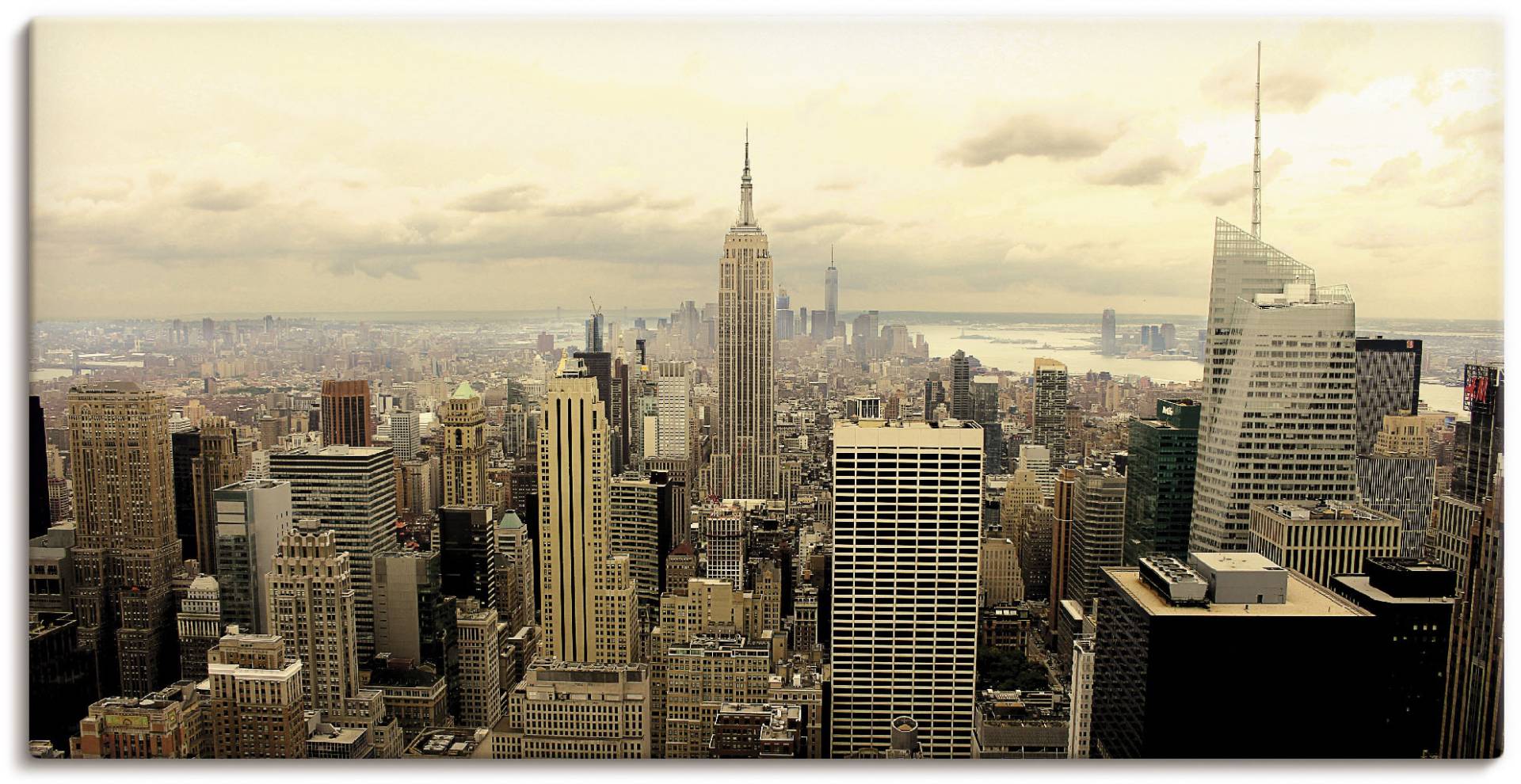 Artland Wandbild »Skyline Manhattan - New York«, Amerika, (1 St.), als Alubild, Outdoorbild, Leinwandbild, Poster, Wandaufkleber Artland Wandbild »Skyline Manhattan - New York«, Amerika, (1 St.), als Alubild, Outdoorbild, Leinwandbild, Poster, Wandaufkleber von Artland