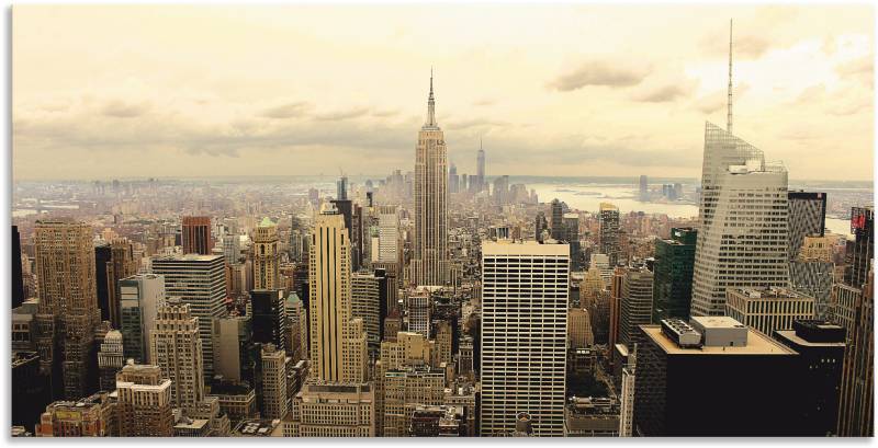 Artland Wandbild »Skyline Manhattan - New York«, Amerika, (1 St.) von Artland