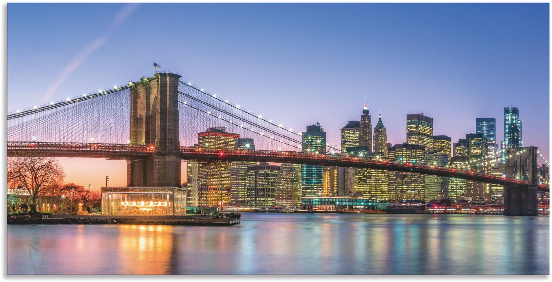 Artland Wandbild »Skyline New York City«, New York, (1 St.), als Alubild, Outdoorbild, Leinwandbild, Poster, Wandaufkleber von Artland