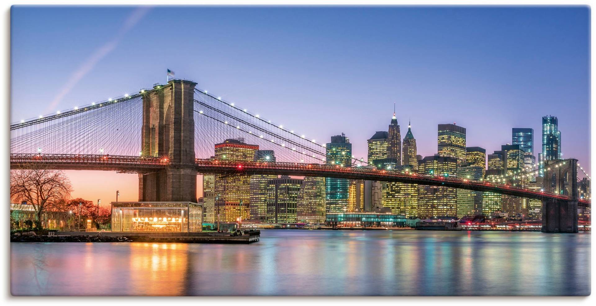 Artland Wandbild »Skyline New York City«, New York, (1 St.), als Alubild, Outdoorbild, Leinwandbild, Poster, Wandaufkleber von Artland
