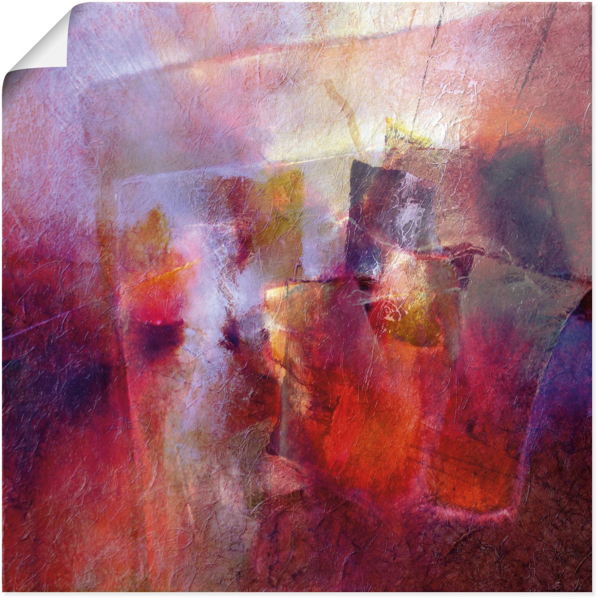 Artland Wandbild »Sommer Abstrakt«, Gegenstandslos, (1 St.), als Leinwandbild, Poster in verschied. Grössen von Artland