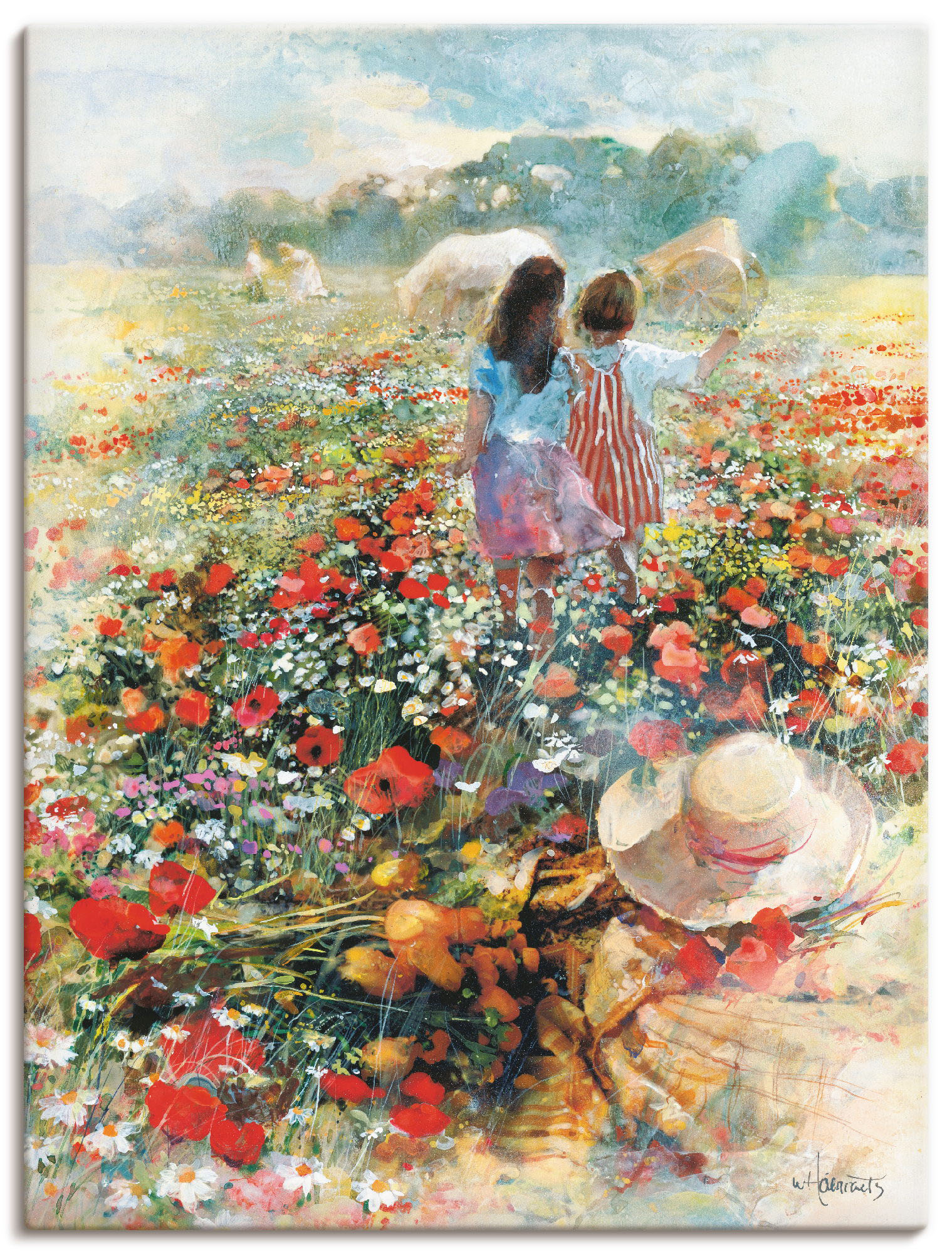 Artland Leinwandbild »Sommer der Liebe«, Kind, (1 St.) von Artland