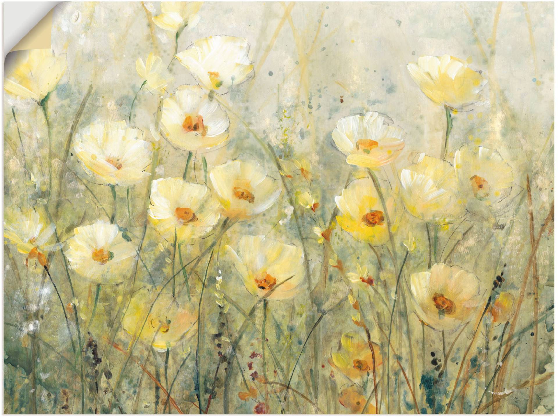 Artland Wandbild »Sommer in voller Blüte I«, Blumenwiese, (1 St.) von Artland