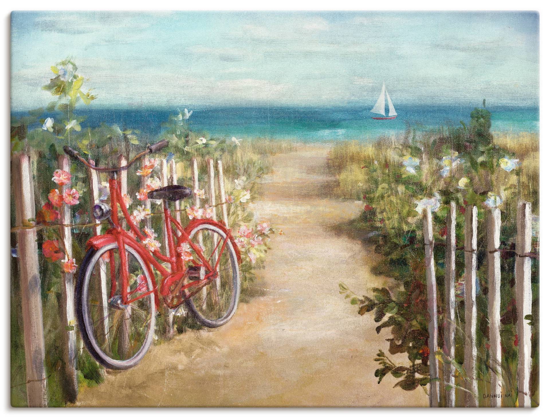 Artland Wandbild »Sommerfahrt«, Fahrräder, (1 St.) von Artland