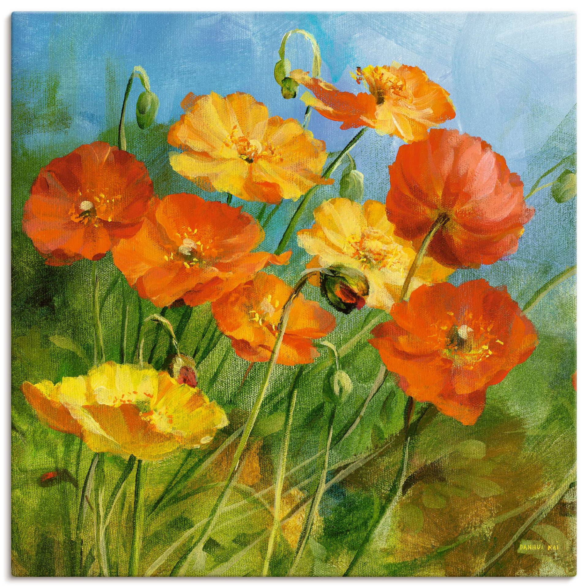 Artland Wandbild »Sommerfeld I«, Blumen, (1 St.), als Leinwandbild, Wandaufkleber oder Poster in versch. Grössen von Artland