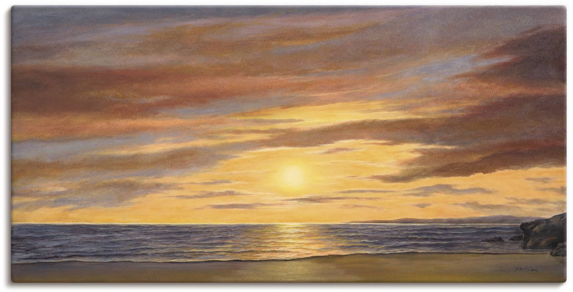 Artland Wandbild »Sonne am Strand«, Strand, (1 St.) von Artland