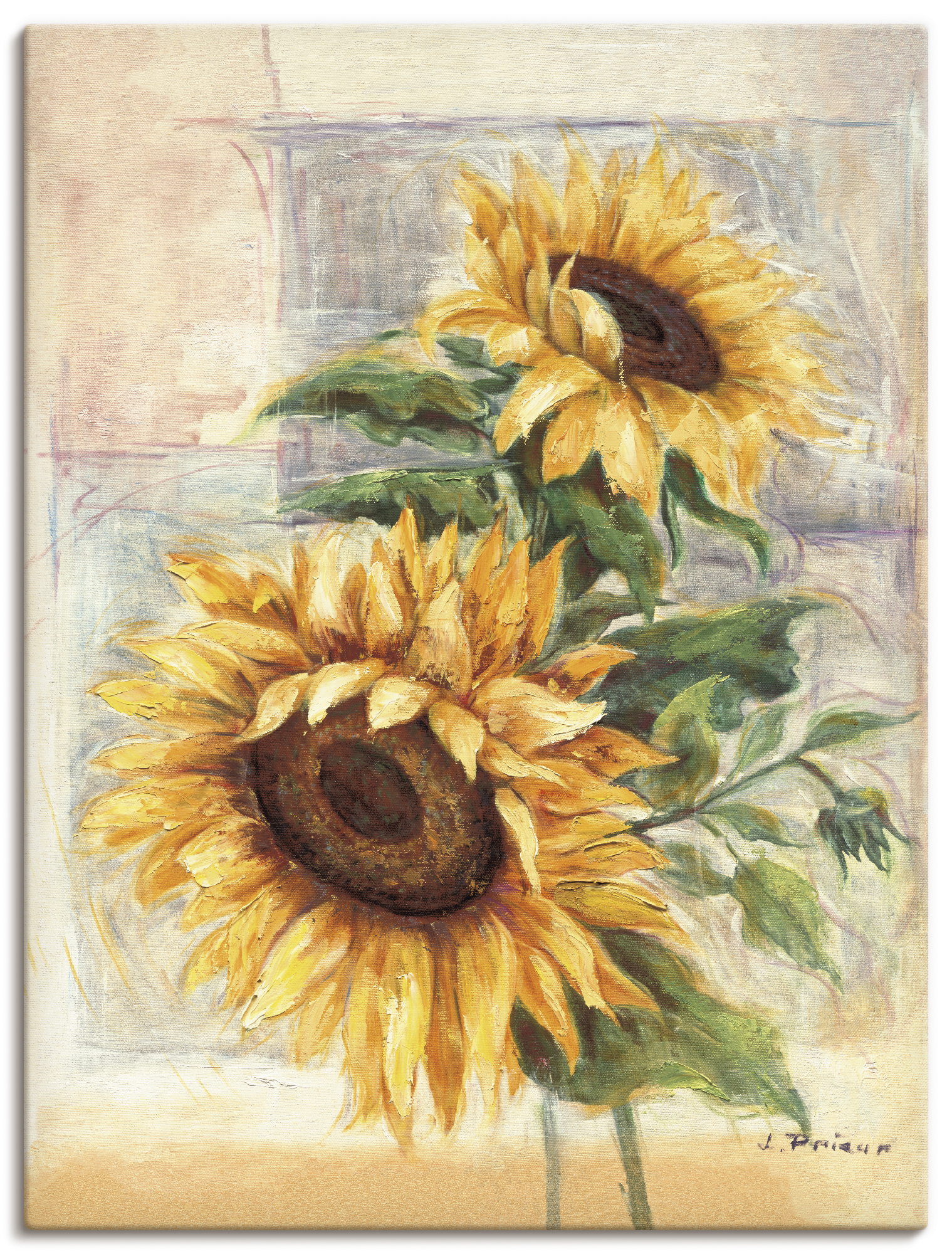 Artland Wandbild »Sonnenblumen II«, Blumen, (1 St.), als Alubild, Outdoorbild, Leinwandbild, Poster, Wandaufkleber von Artland