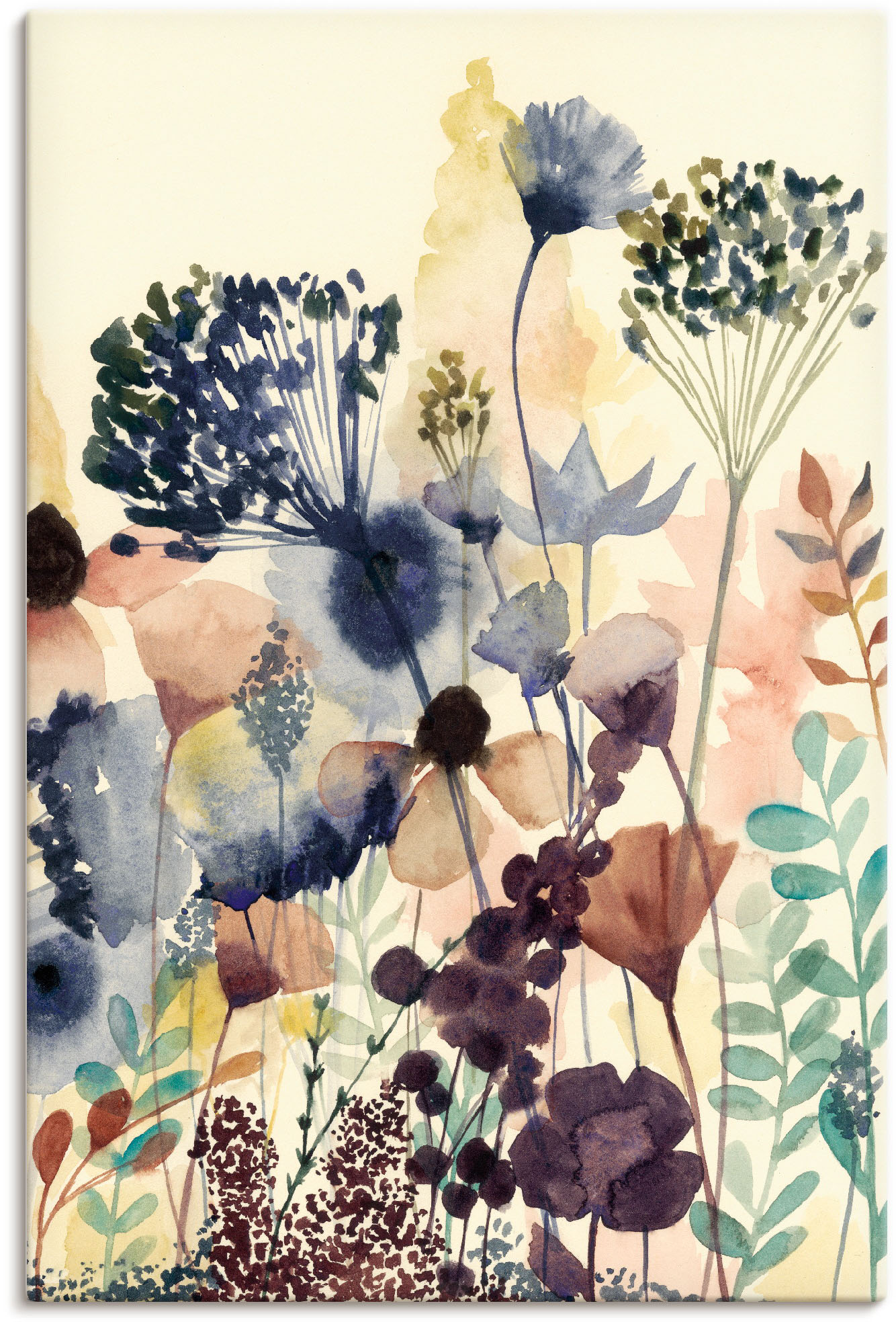 Artland Wandbild »Sonnengetrocknete Blüten II«, Blumenwiese, (1 St.) von Artland