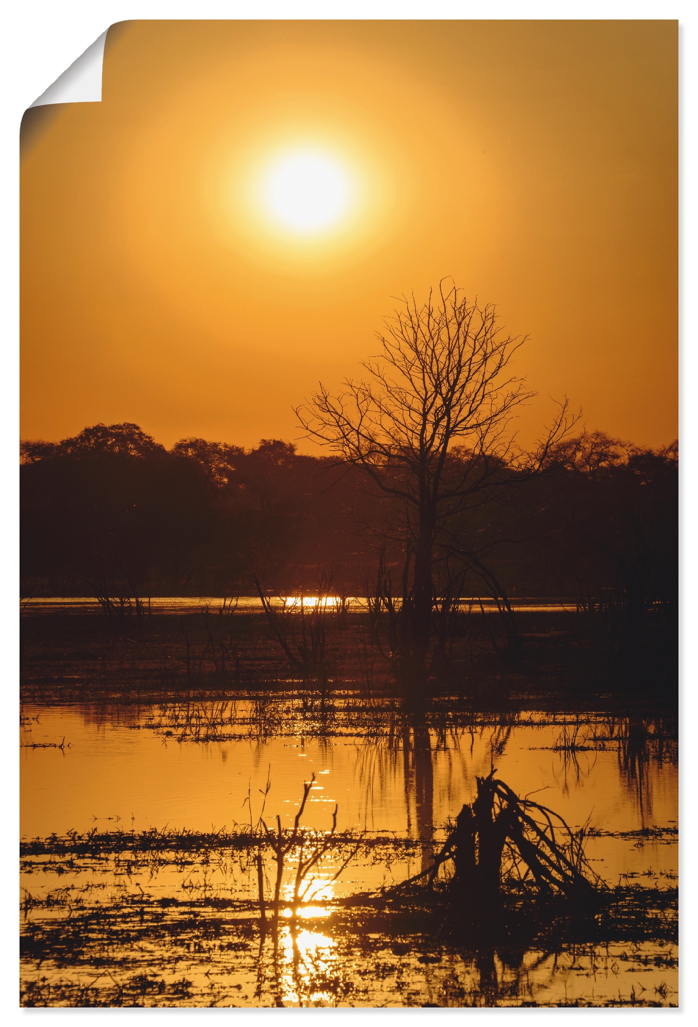 Artland Poster »Sonnenuntergang II«, Afrika, (1 St.) von Artland