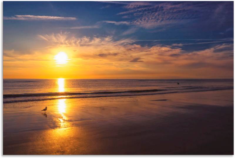 Artland Wandbild »Sonnenuntergang SPO«, Strand, (1 St.), als Alubild, Outdoorbild, Leinwandbild, Wandaufkleber, versch. Grössen von Artland