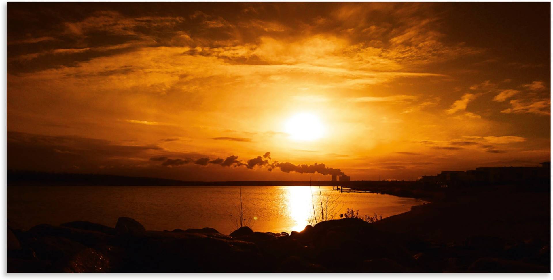 Artland Wandbild »Sonnenuntergang am Kap Zwenkau«, Bilder vom Sonnenuntergang & -aufgang, (1 St.), in vielen Grössen & Produktarten - Alubild, Leinwandbild, Poster, Wandaufkleber von Artland