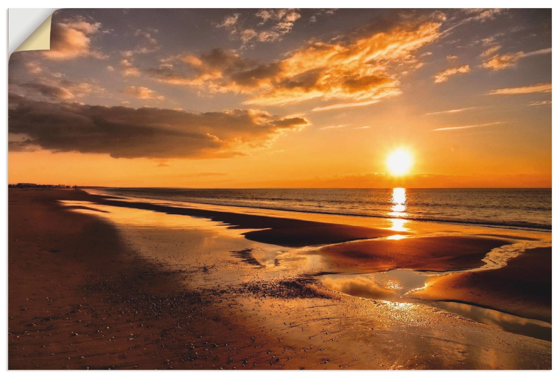 Artland Wandbild »Sonnenuntergang am Mittelmeer«, Strand, (1 St.), als Leinwandbild, Poster, Wandaufkleber in verschied. Grössen Artland Wandbild »Sonnenuntergang am Mittelmeer«, Strand, (1 St.), als Leinwandbild, Poster, Wandaufkleber in verschied. Grössen von Artland