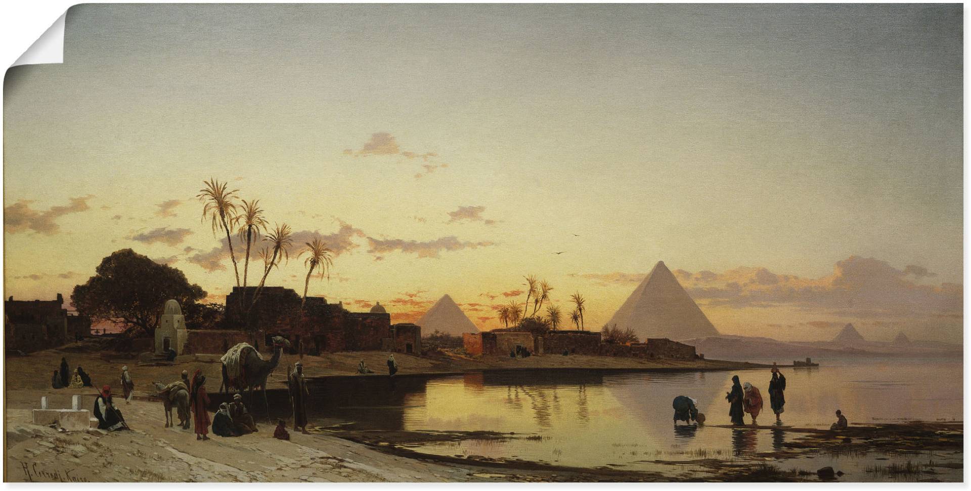 Artland Wandbild »Sonnenuntergang am Nil, Kairo.«, Afrika, (1 St.), als Leinwandbild, Poster in verschied. Grössen Artland Wandbild »Sonnenuntergang am Nil, Kairo.«, Afrika, (1 St.), als Leinwandbild, Poster in verschied. Grössen von Artland